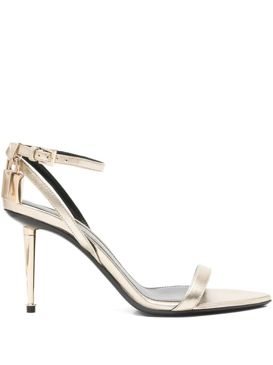 Ankle-Strap Padlock 90 Mid Heel Sandals