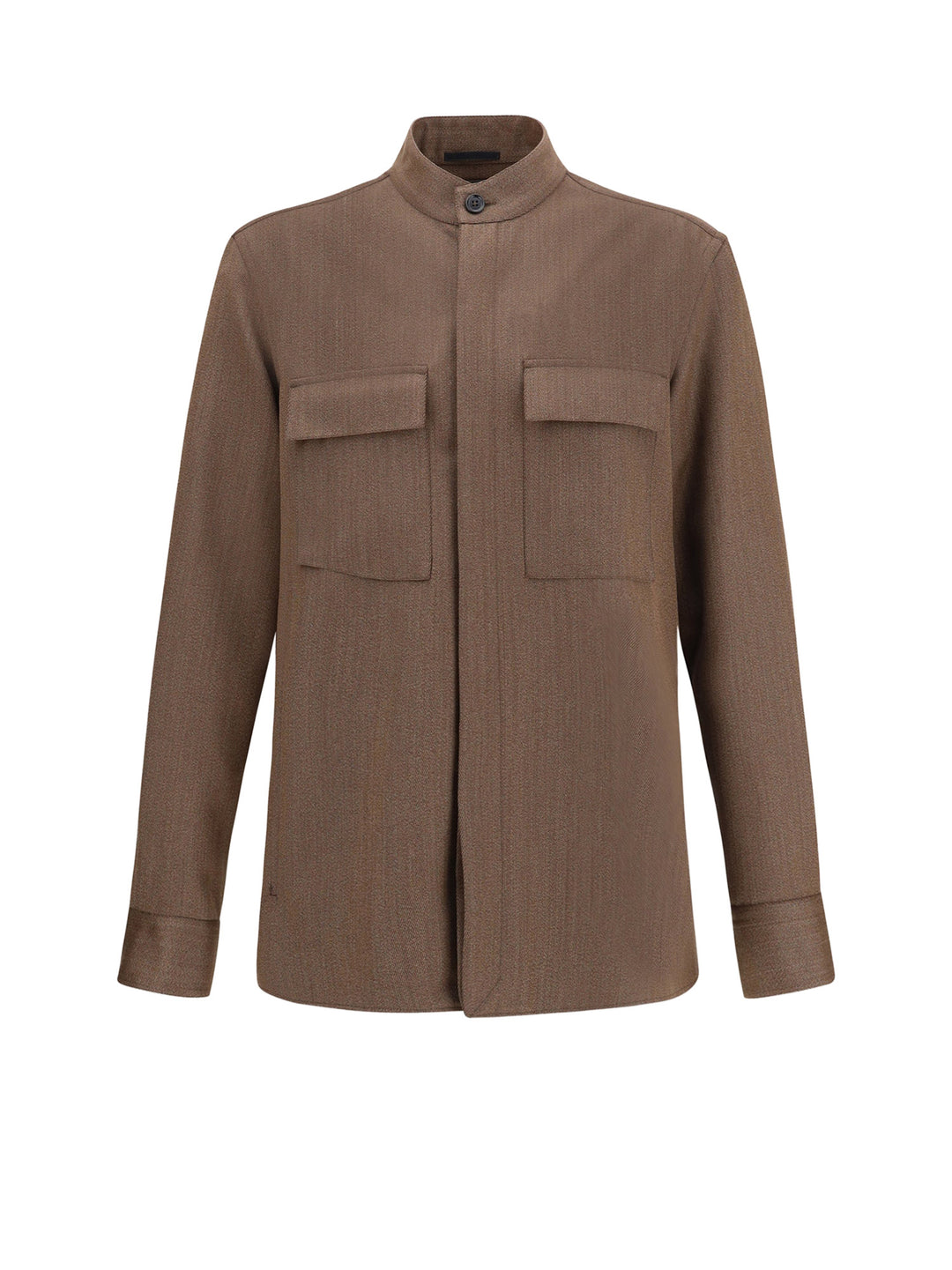 Zegna Shirts - Brown | 28ffbdb451410d96f16cca93ddddab2e00a7bd58
