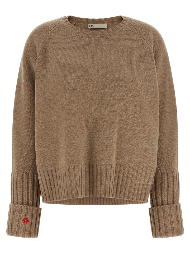 Tory Burch Wool Sweater Sweaters and Cardigans - Beige | c98f14f84a58760dd58ff78c74674e5fd3d688a1