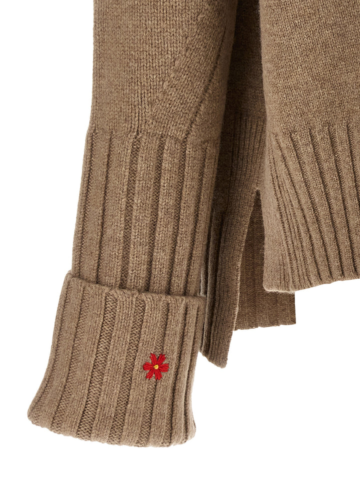 Tory Burch Wool Sweater Sweaters and Cardigans - Beige | ec7d5ece4e01318096b28c6b710853a87c700396