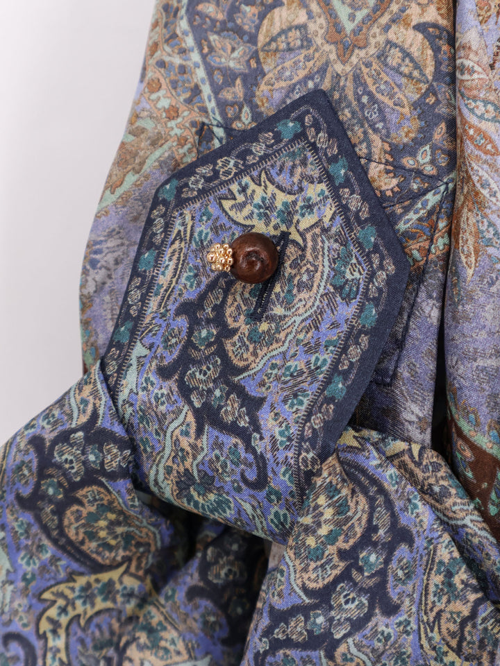 Zimmermann Shirts - Tapestry Blue Multi | fad82079b86b817f0a737b8288caf092dc146f96