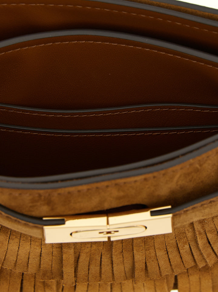 Tory Burch Lee Radziwill Petite Crossbody Bags - Brown | 24add25ad4134364c8db4d343dc6214160f29e63