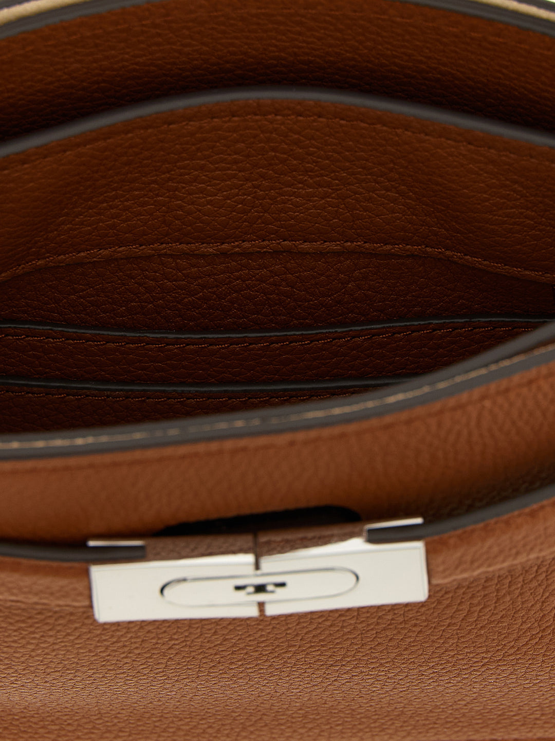 Tory Burch Petite Lee Radziwill Hand Bags - Brown | aaf9fd6fc13cc363ce191794c32f5b2b4d8a6cce