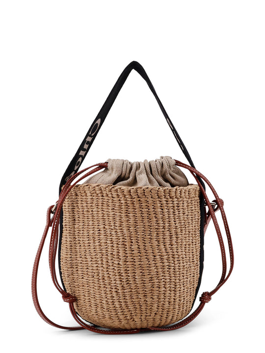 Woody Raffia Bucket Bag