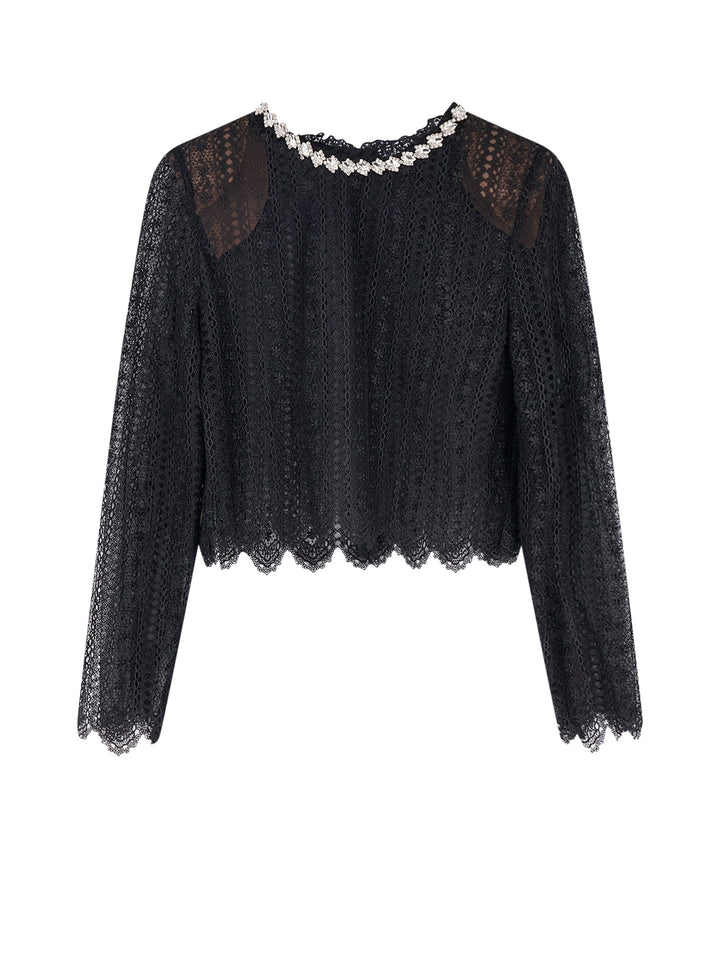 Self Portrait T-shirts and Polos - Blacks and greys | c77a1d0ee2fce93a3c3b5b985a09e3ad1d09df89