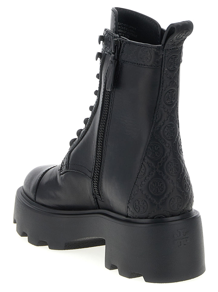 Tory Burch T Monogram Boots and Ankle Boots - Black | 52037aca87567cab5bceb3d7314c6571d939892c