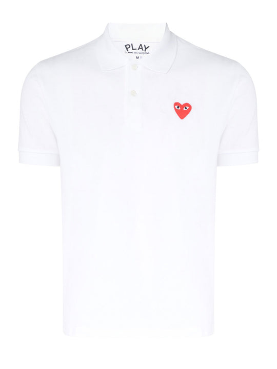 Red Heart Cotton Polo Shirt
