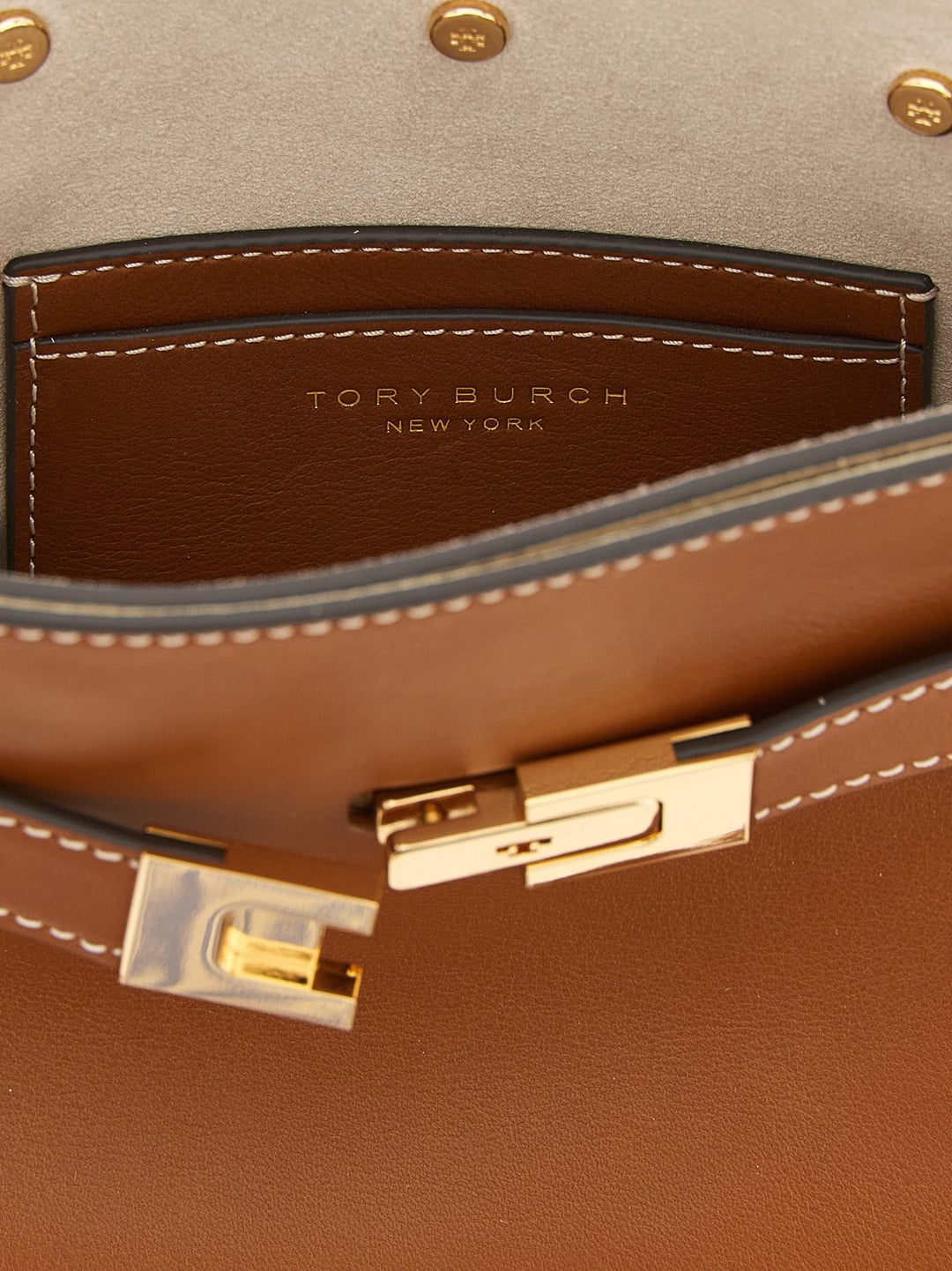 Tory Burch Lee Radziwill Petite Crossbody Bags - Brown | fca4f317f62983a3ae7078ef04207b50bcdc8875