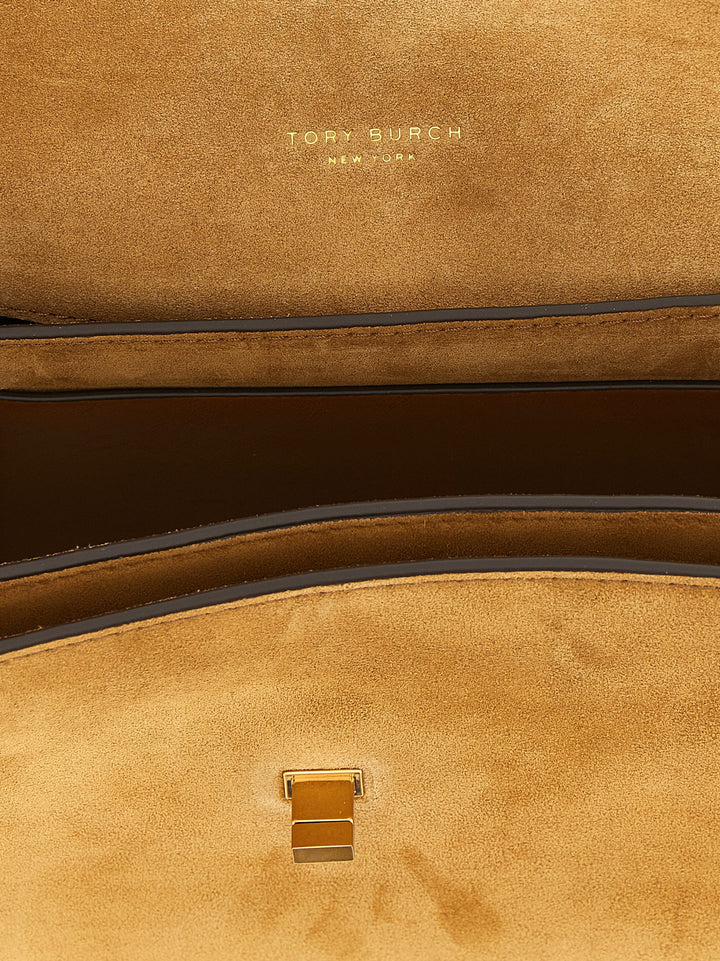 Tory Burch Kira Turnlock Shoulder Bags - Brown | 209672de8840174286d7bbdedd902153282ce2dc