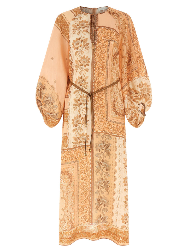 Zimmermann Lucky Tunic Midi Dresses - Pink | 677e5e84555affecc0fc53b73b642c22d483bd46