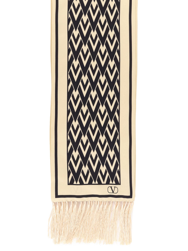 Valentino Garavani Scarfs - CREMA NERO | 0f2ab4614729ce4340803696e3141a6acc09a5a4