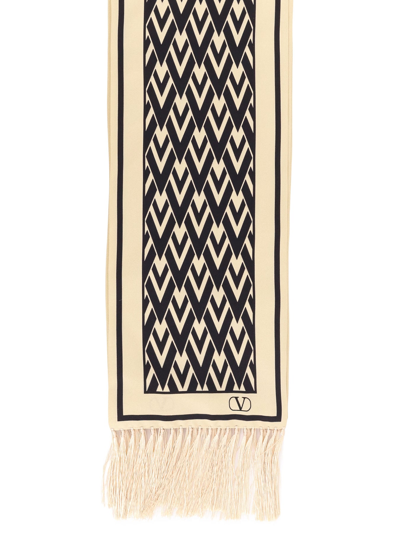 Valentino Garavani Scarfs - CREMA NERO | 0f2ab4614729ce4340803696e3141a6acc09a5a4