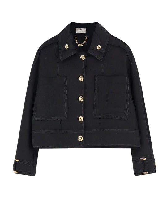 Cropped Viscose Jacket