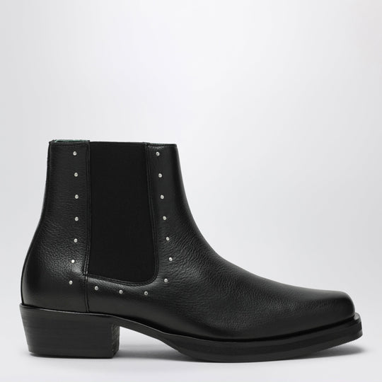 Joee Chelsea Ankle Boots In Black With Small Studs