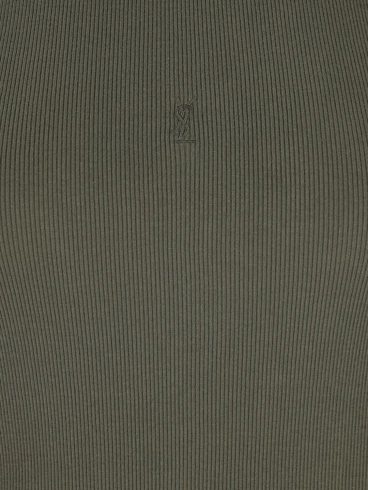 Saint Laurent Paris Tops - Green | ab038f63ed0fe5938ee215e0114b6fd7dc351ec5