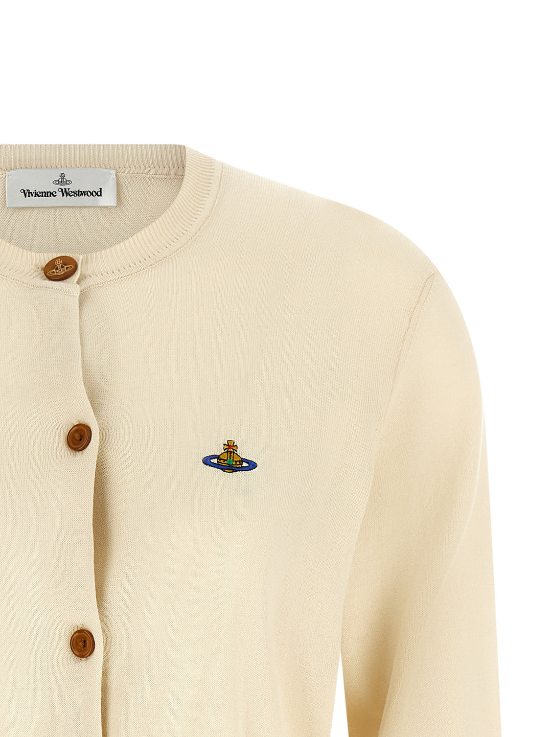 Vivienne Westwood Bea Cropped Sweaters and Cardigans - White | b24425708ac9dd37bf0f2a21ac6885df56741f08