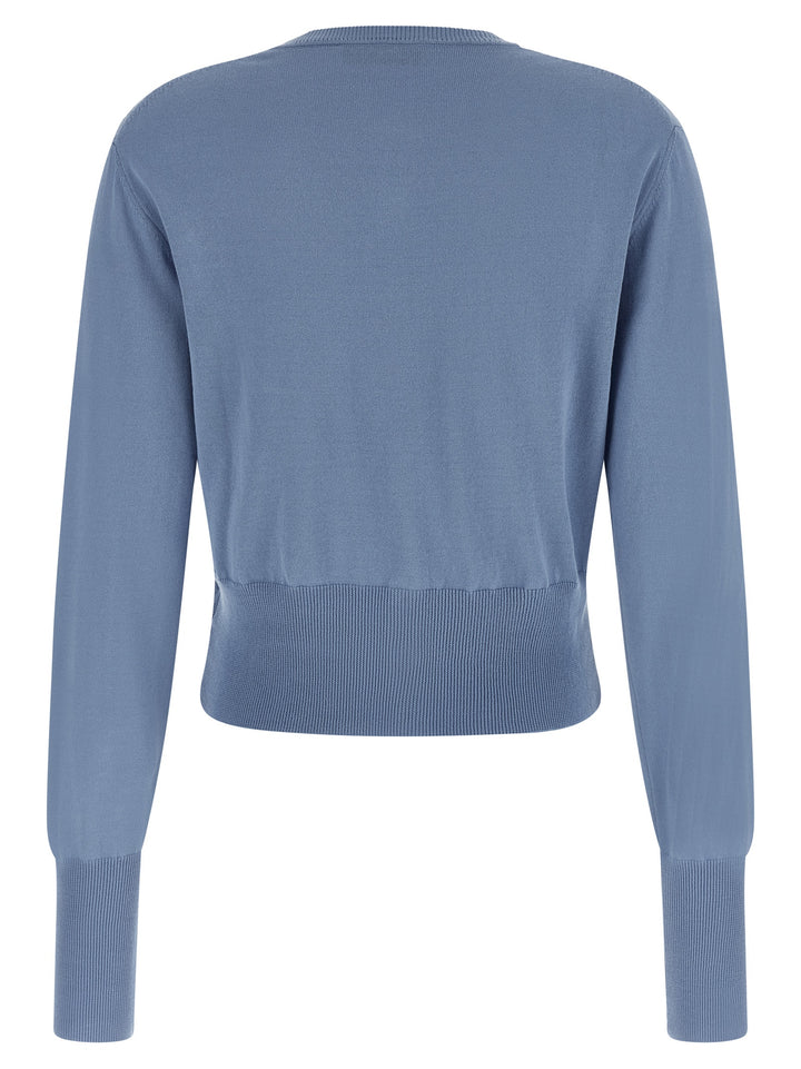 Vivienne Westwood Bea Cropped Sweaters and Cardigans - Light Blue | 9b1d86408d35ba03731517e9f39db3211d213ca7