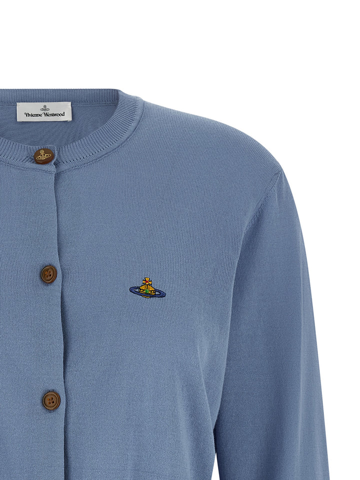 Vivienne Westwood Bea Cropped Sweaters and Cardigans - Light Blue | 245cdd89a05b1aa61373f7c61e555ee046ea4ed0