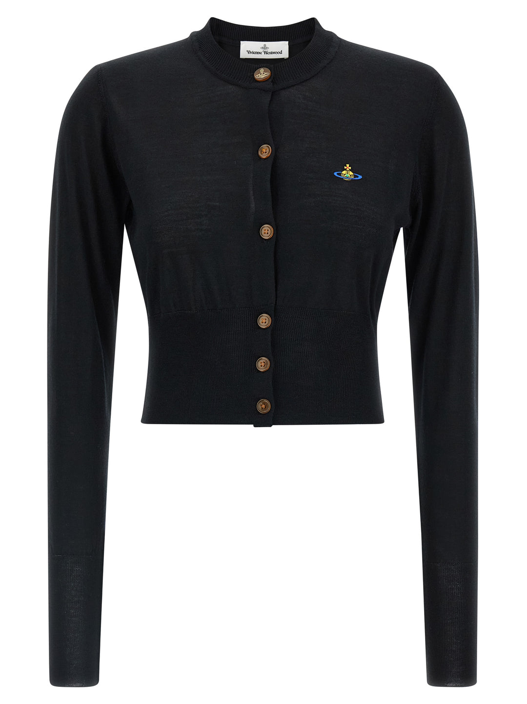 Vivienne Westwood Bea Cropped Sweaters and Cardigans - Black | 6e2e35b9bc0bbfa64390ee4a8f27b9a41a27d5a2