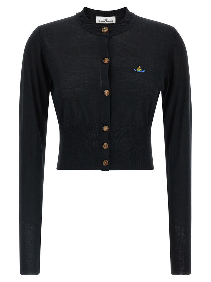 Vivienne Westwood Bea Cropped Sweaters and Cardigans - Black | 6e2e35b9bc0bbfa64390ee4a8f27b9a41a27d5a2