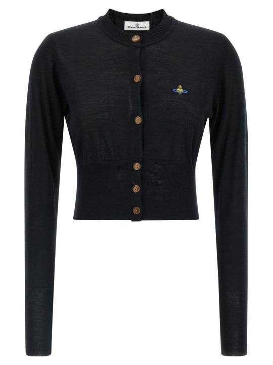 Bea Cropped Sweaters And Cardigans Black