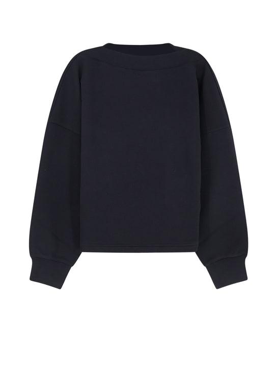 Boatneck Cotton Sweatshirt