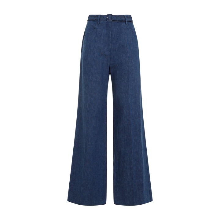 Gabriela Hearst Wide leg - Blue | 0bde078ad1e25dee1e8be69a29ee5cd1ace79d83