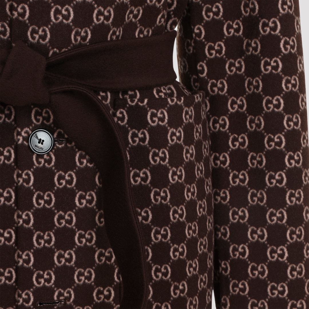 Gucci Double breasted & peacoat - Brown | a87e7ee84d329ffaa49672308da8051acfc04657