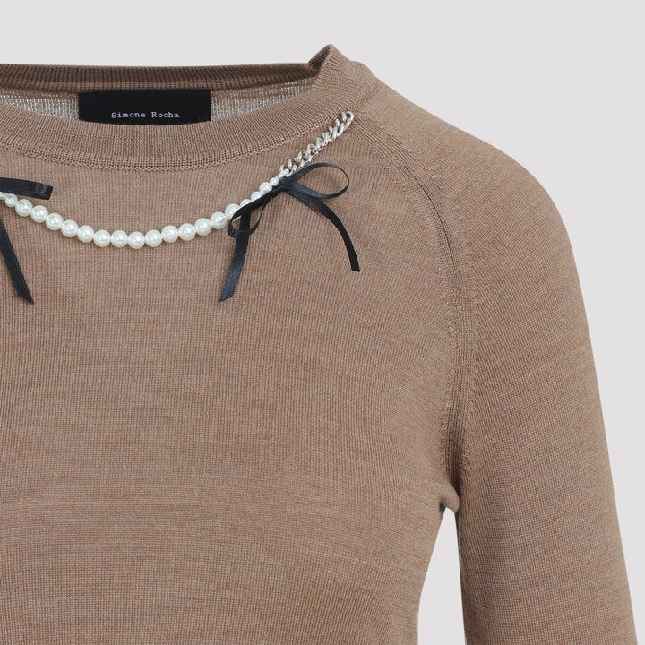 Simone Rocha Pullover - Brown | a9dc1bb6e3270c189ab0e2b852459e2e96838d9b