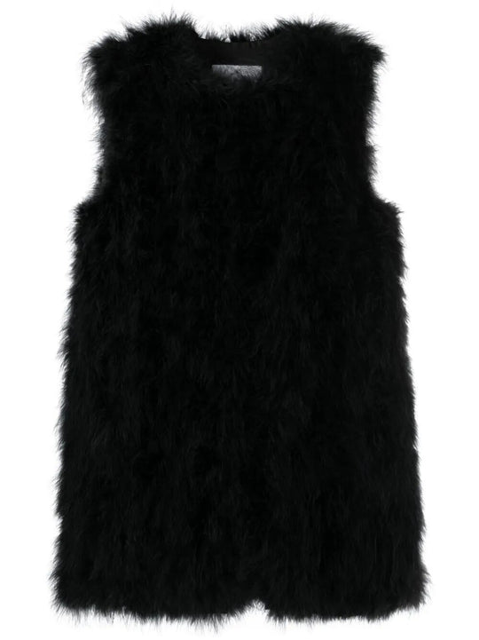 Long Lightweight Feather Gilet