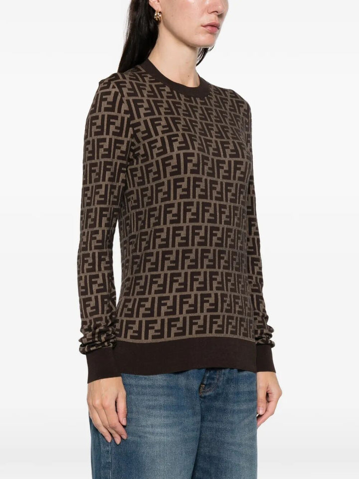 Fendi Pullover - Brown | 8ee7e25737fa208082ba2c3ebd3170adea6675fe