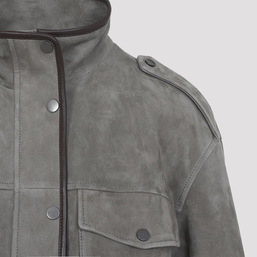 Brunello Cucinelli Jackets - Grey | e6f764aff2636d3628d7b5b37060b65393fe399f