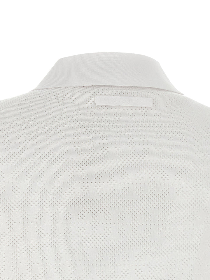 Tory Burch Pointelle Viscose  Shirt Polo - White | 7806b587eb88a4f3c2baae551dd475066c9bc79c