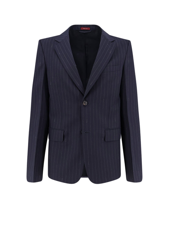 Gucci Pinstripe Wool Single-Breasted Blazer