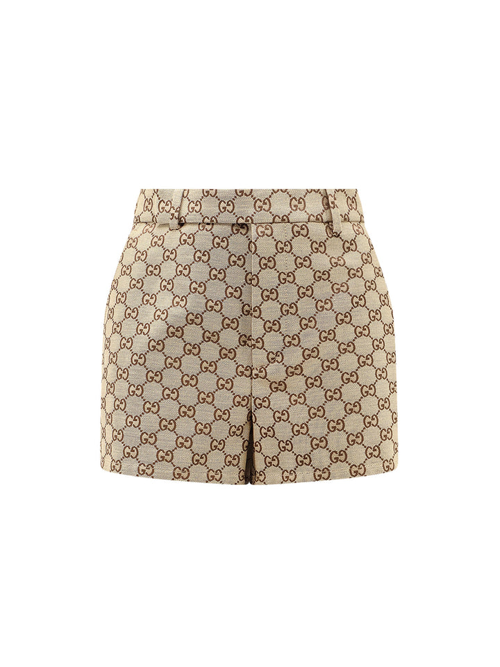 Gucci Shorts - CAMEL EBONY MIX | 4f69e8cad96f74f8094dde1db073bbc550f96d50