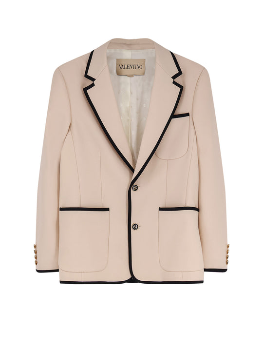 Single-Breasted Virgin Wool Blazer