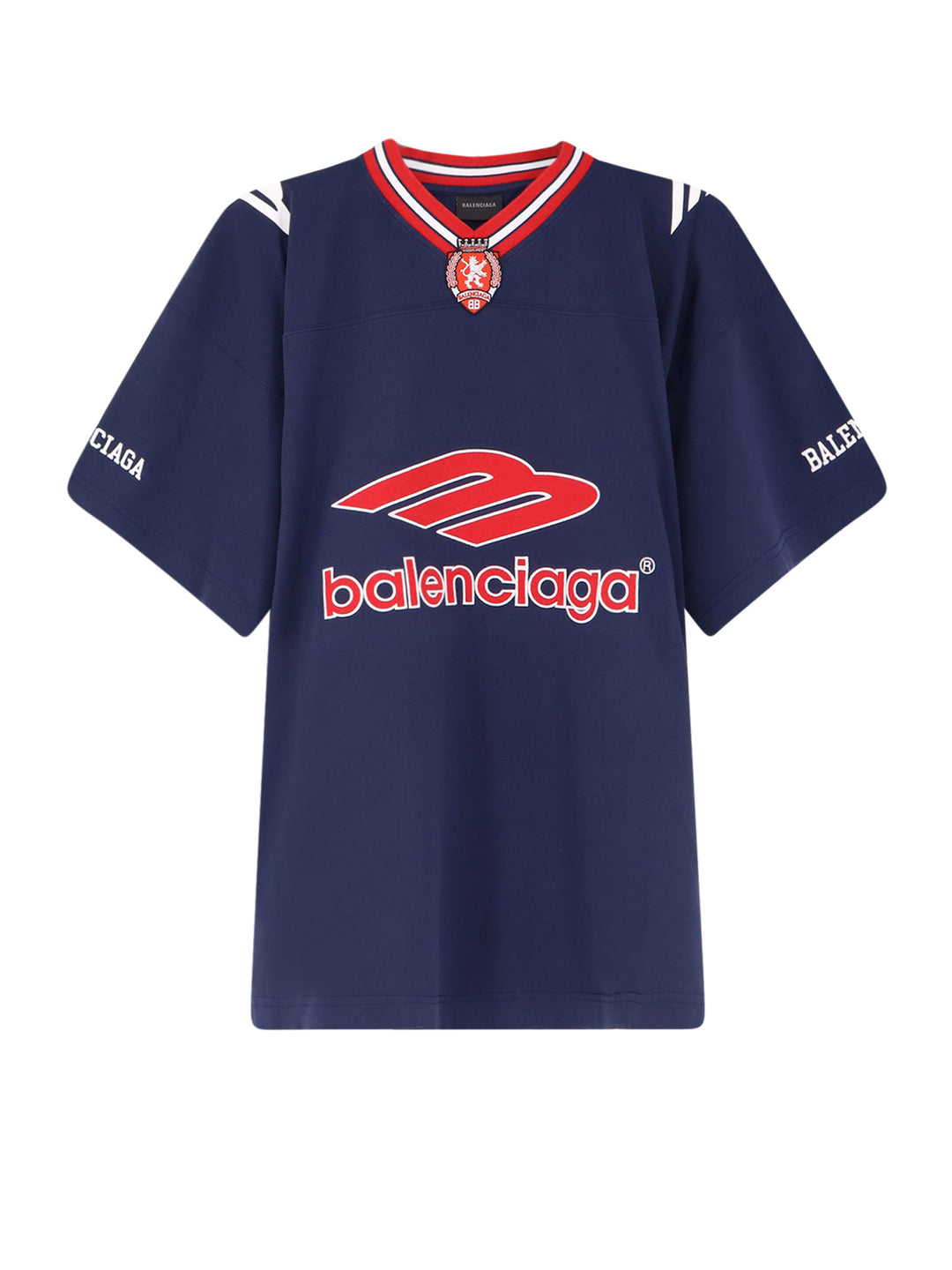 Balenciaga T-shirts and Polos - DARK NAVY/RED | a6c552687cb7db48eda5293faa8f9f7c0d4ecbb3