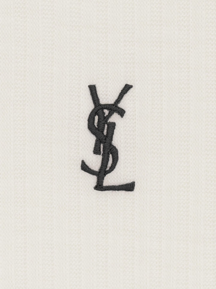 Saint Laurent T-shirts and Polos - NATUREL/NOIR | 08858c34071ece1a4d4587d9f06103ca59d8cc9d