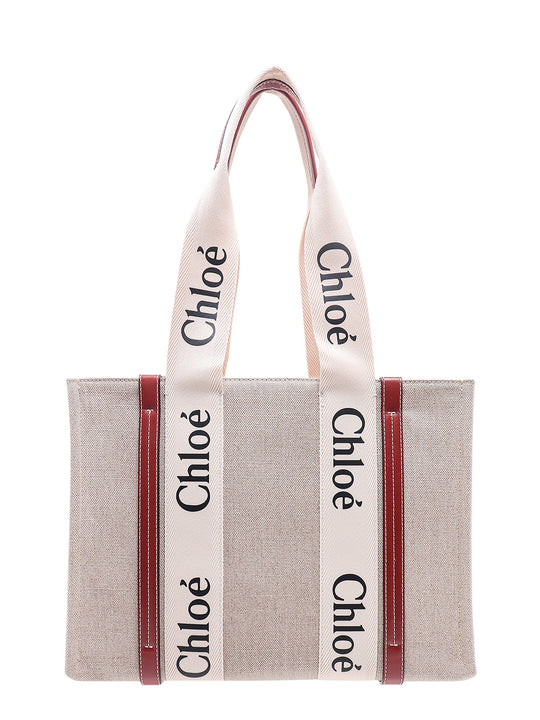 Woody Linen Shoulder Bag