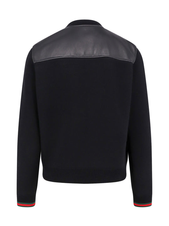 Leather And Wool Jacket