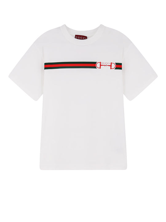 Cotton T-Shirt With Printed Logo On The Front