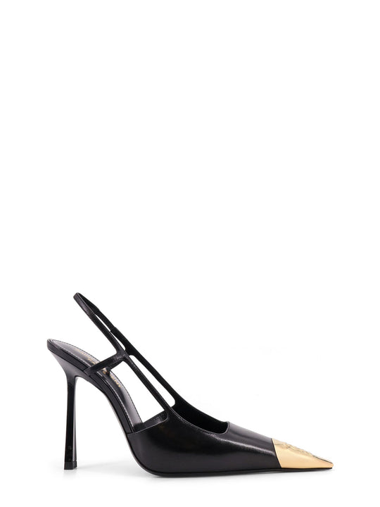 Jeanne Leather Pumps With Metal Toe