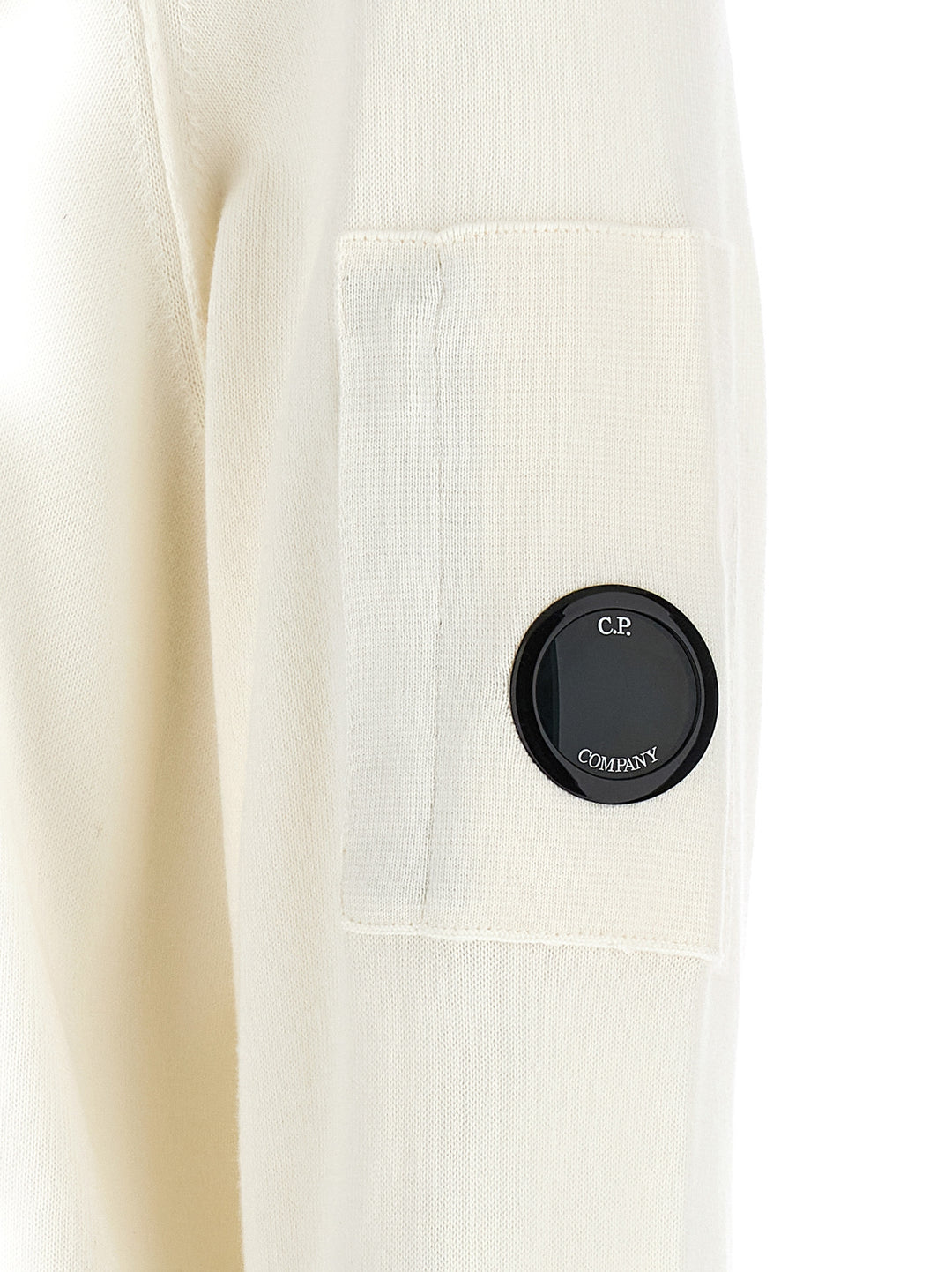 C.P. Company Sea Island Sweatshirt - White | 8593dfe3faaec6e897076ff52e60635bcb687851