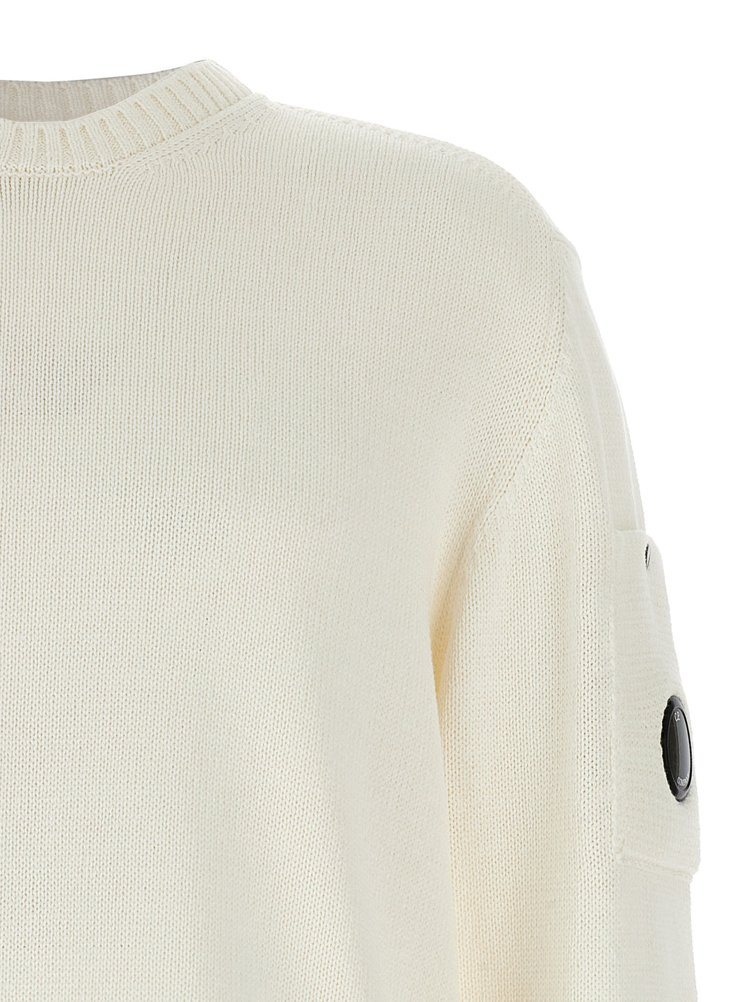 C.P. Company Mercerized Cotton Sweater Sweaters and Cardigans - White | 43324f7688d6a4179782e1d7a49f2808734ccf47