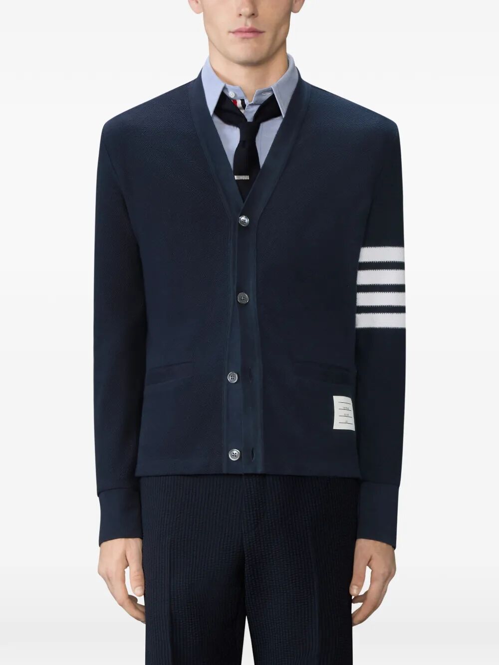 Thom Browne Cardigan - Blue | 3aea946e4040dd4b14f2f133c4f91ffcb9b727d7