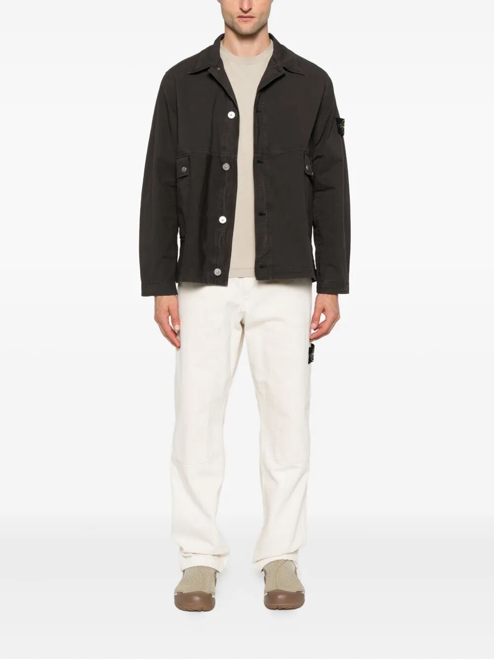 Stone Island T-shirts - Nude & Neutrals | ebeaf24c0d53035ea70646566038d7241c50873d