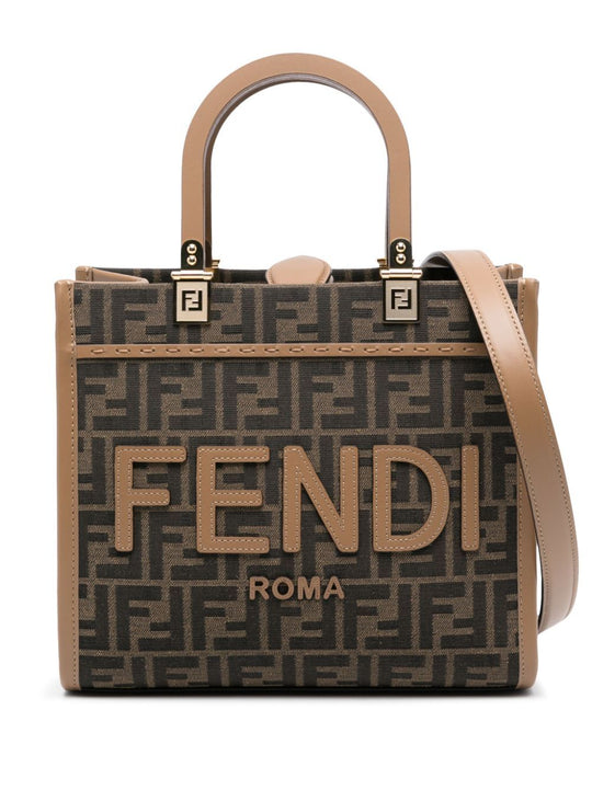 Ff Jacquard Small Sunshine Shopper Bag