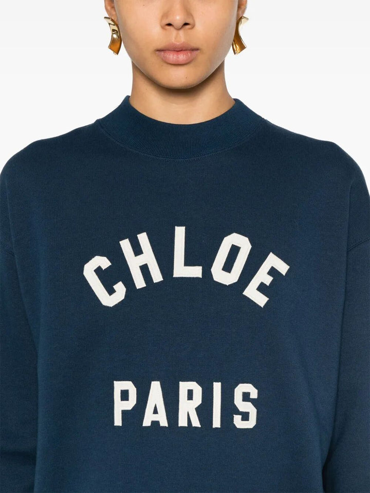 ChloÉ Round neck - Blue | 9108b09f2b7247bc358bf08b825322a5bc0a6777