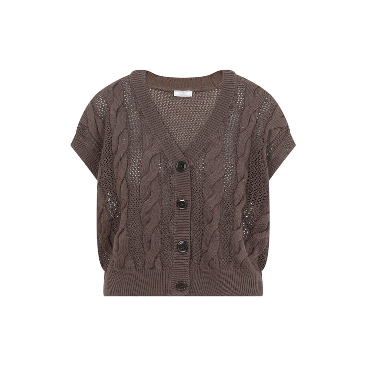 Peserico V neck - Brown | 28f79791f1d77589b14f409c3df578d0515afaae