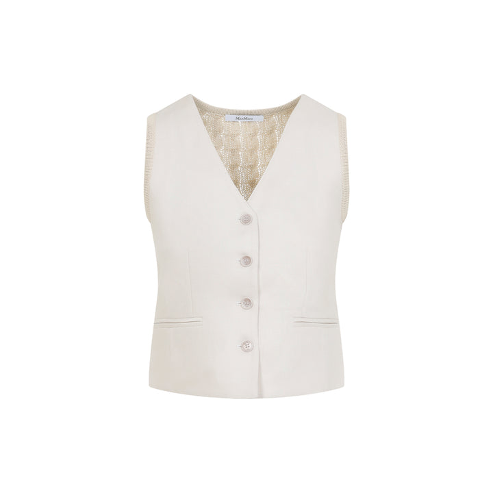Max Mara Gilet - Nude & Neutrals | 9b08c512345ff69d898b60ba354183e383d163a9